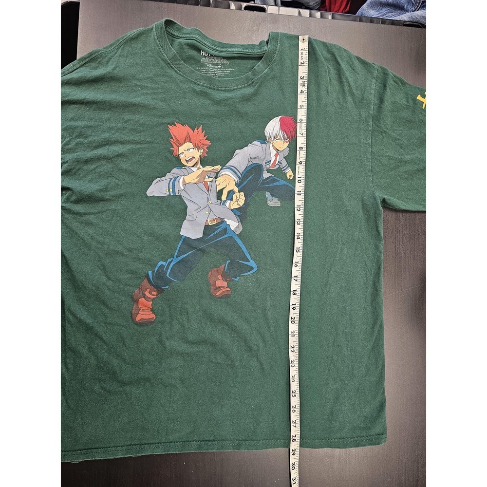 Hot Topic My Hero Academia Shirt Mens XL Green Long Sleeve Plus Ultra Anime - Picture 5 of 8